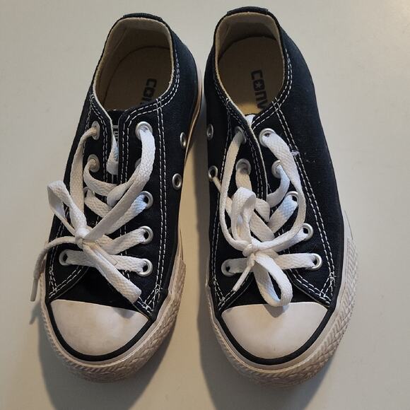Converse Kids Black and White Sneakers - Picture 1 of 11
